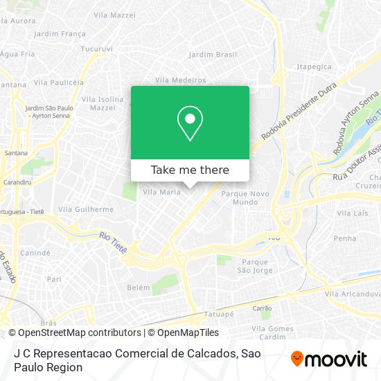 J C Representacao Comercial de Calcados map