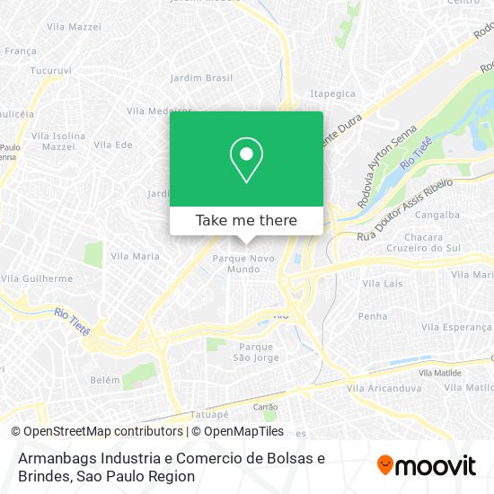 Mapa Armanbags Industria e Comercio de Bolsas e Brindes