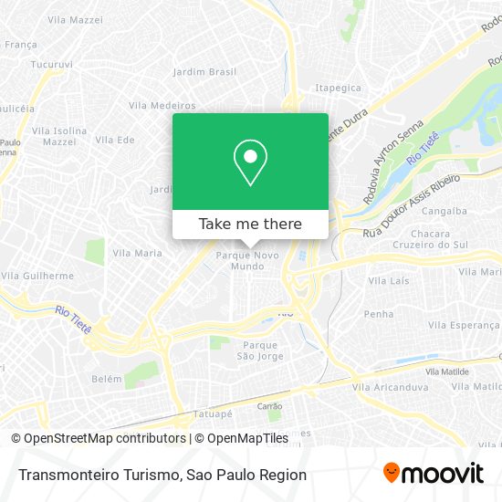 Transmonteiro Turismo map