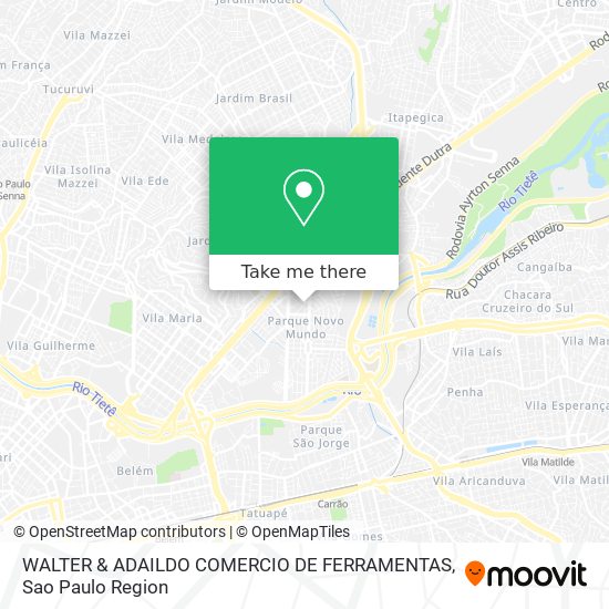 Mapa WALTER & ADAILDO COMERCIO DE FERRAMENTAS