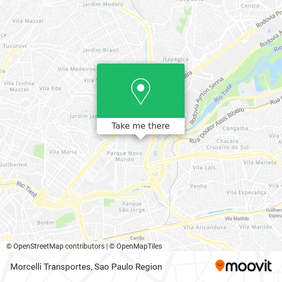 Morcelli Transportes map