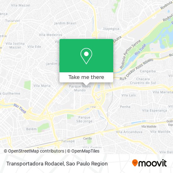 Transportadora Rodacel map