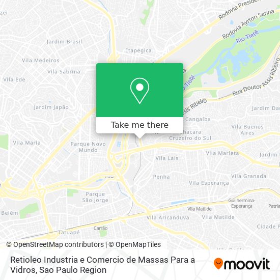 Retioleo Industria e Comercio de Massas Para a Vidros map