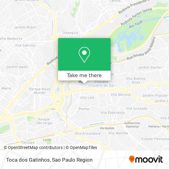 Toca dos Gatinhos map