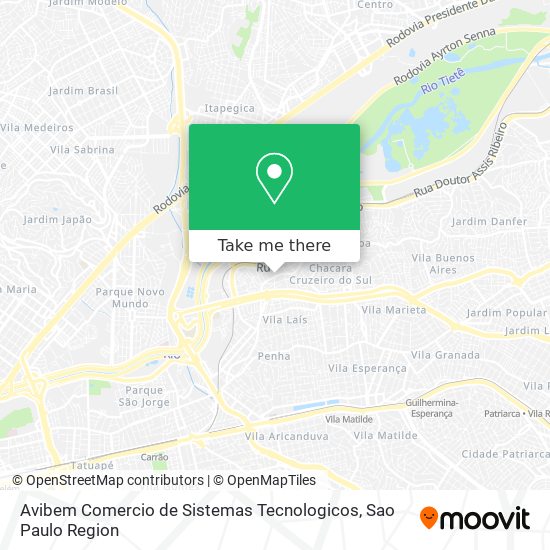 Avibem Comercio de Sistemas Tecnologicos map