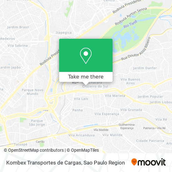 Kombex Transportes de Cargas map