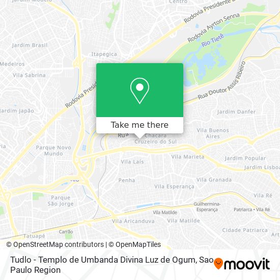 Tudlo - Templo de Umbanda Divina Luz de Ogum map