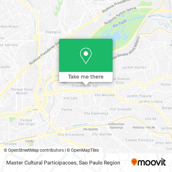 Master Cultural Participacoes map