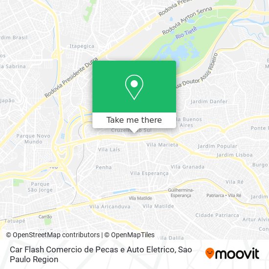 Car Flash Comercio de Pecas e Auto Eletrico map