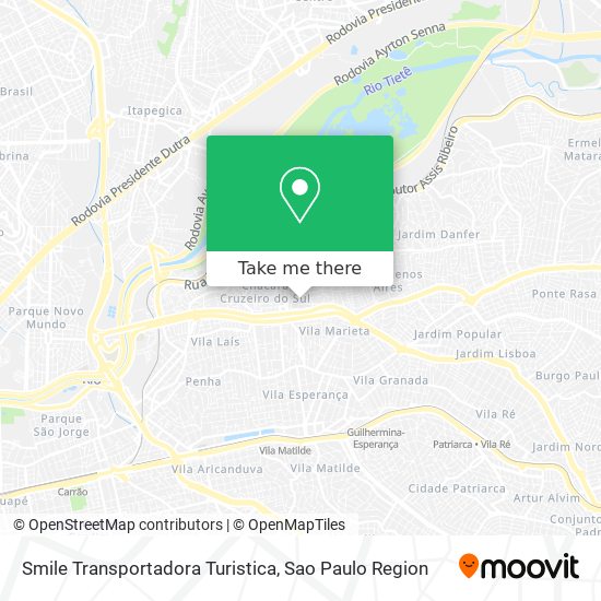 Smile Transportadora Turistica map