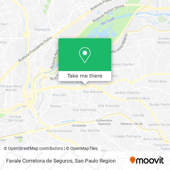 Favale Corretora de Seguros map