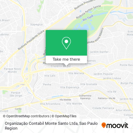 Organização Contabil Monte Santo Ltda map