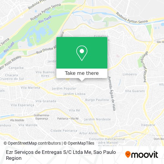 Mapa Ezr Serviços de Entregas S / C Ltda Me