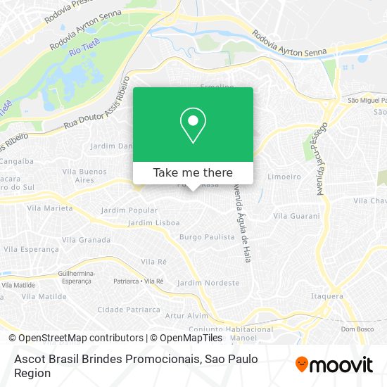 Ascot Brasil Brindes Promocionais map