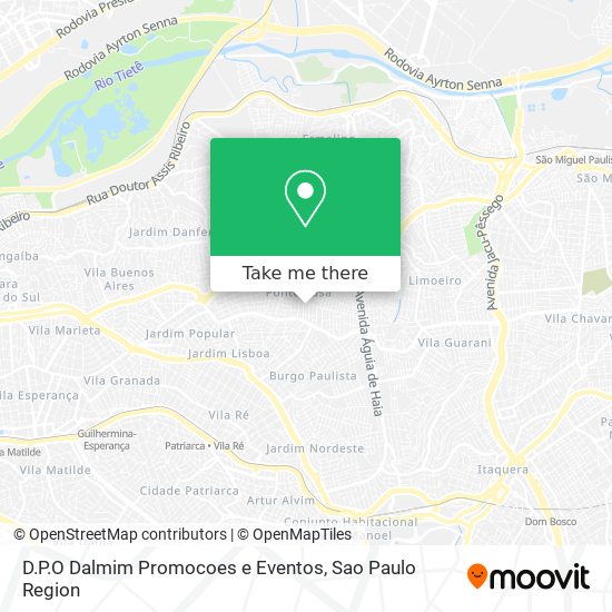 Mapa D.P.O Dalmim Promocoes e Eventos