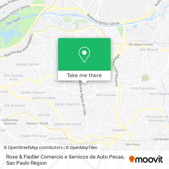 Rose & Fiedler Comercio e Servicos de Auto Pecas map