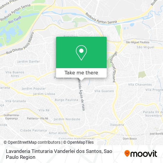 Lavanderia Tinturaria Vanderlei dos Santos map