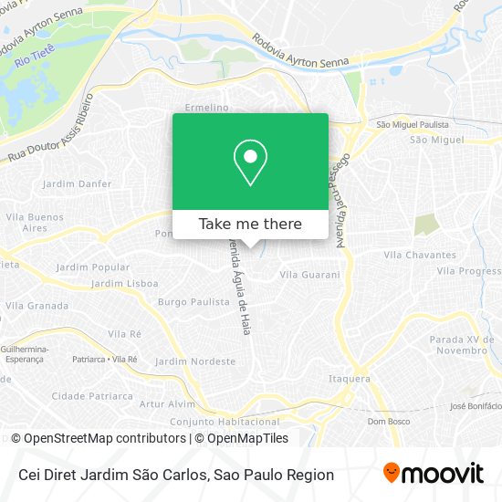 Cei Diret Jardim São Carlos map