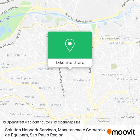 Solution Network Servicos, Manutencao e Comercio de Equipam map