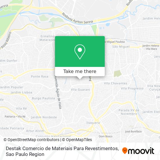 Destak Comercio de Materiais Para Revestimentos map