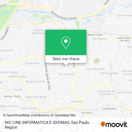 Mapa NIC LINE INFORMATICA E IDIOMAS