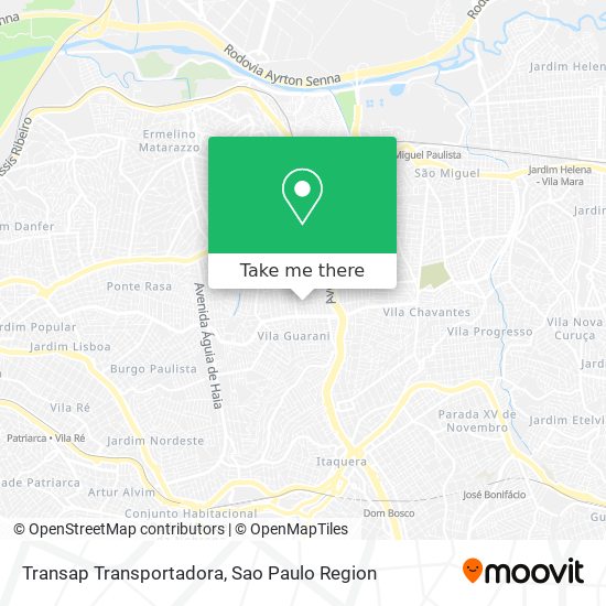 Mapa Transap Transportadora