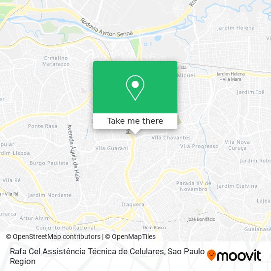 Mapa Rafa Cel Assistência Técnica de Celulares