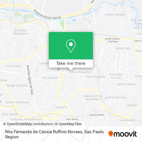 Rita Fernanda de Cássia Ruffino Novaes map