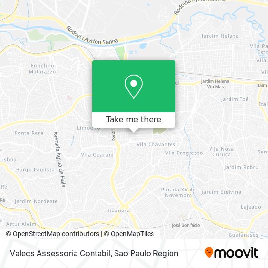 Mapa Valecs Assessoria Contabil