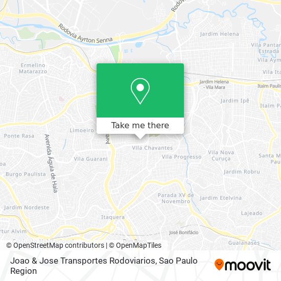 Joao & Jose Transportes Rodoviarios map