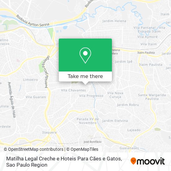 Matilha Legal Creche e Hoteis Para Cães e Gatos map