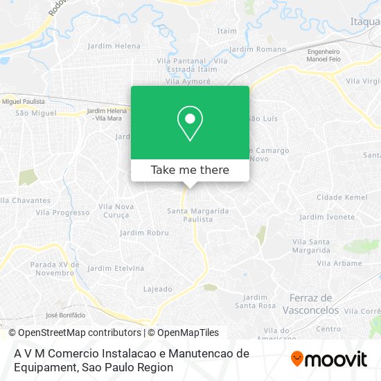 A V M Comercio Instalacao e Manutencao de Equipament map