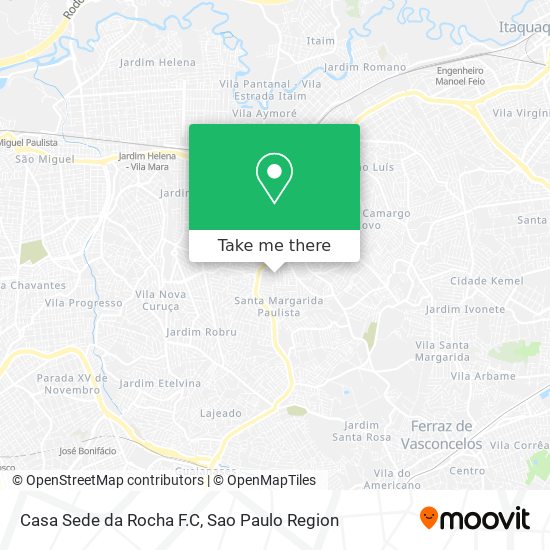 Casa Sede da Rocha F.C map