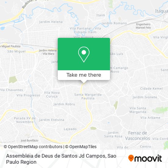 Assembléia de Deus de Santos Jd Campos map