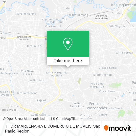 THOR MARCENARIA E COMERCIO DE MOVEIS map