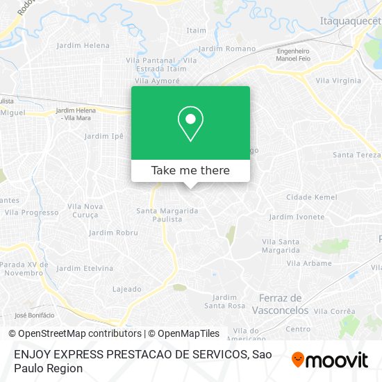 ENJOY EXPRESS PRESTACAO DE SERVICOS map