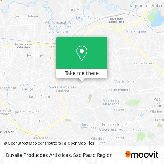 Mapa Duvalle Producoes Artisticas