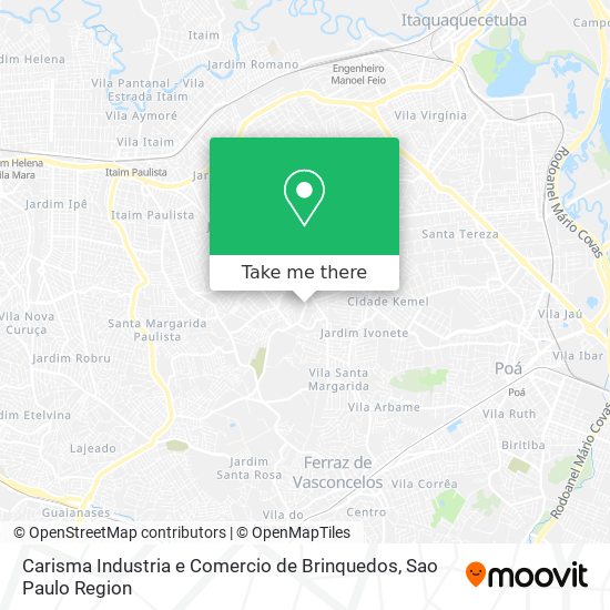 Carisma Industria e Comercio de Brinquedos map