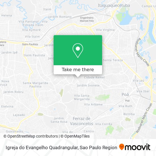 Igreja do Evangelho Quadrangular map