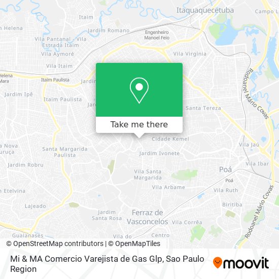 Mapa Mi & MA Comercio Varejista de Gas Glp