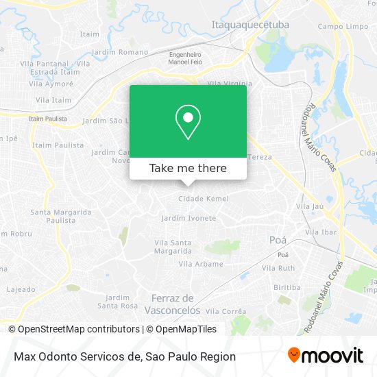 Max Odonto Servicos de map