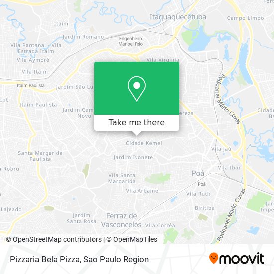 Pizzaria Bela Pizza map