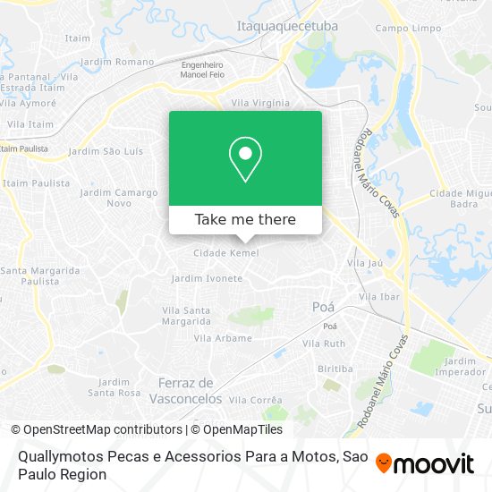 Quallymotos Pecas e Acessorios Para a Motos map