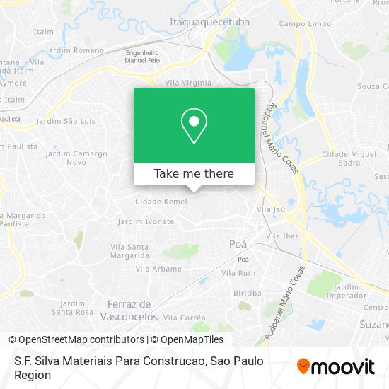 S.F. Silva Materiais Para Construcao map