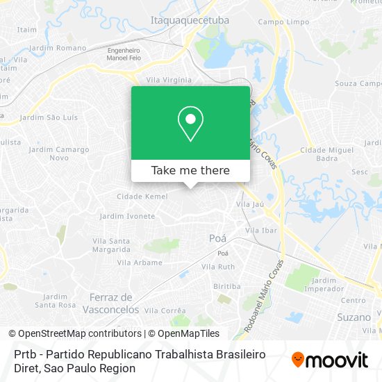 Prtb - Partido Republicano Trabalhista Brasileiro Diret map