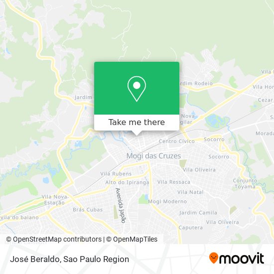 José Beraldo map