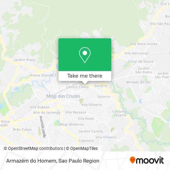 Mapa Armazém do Homem