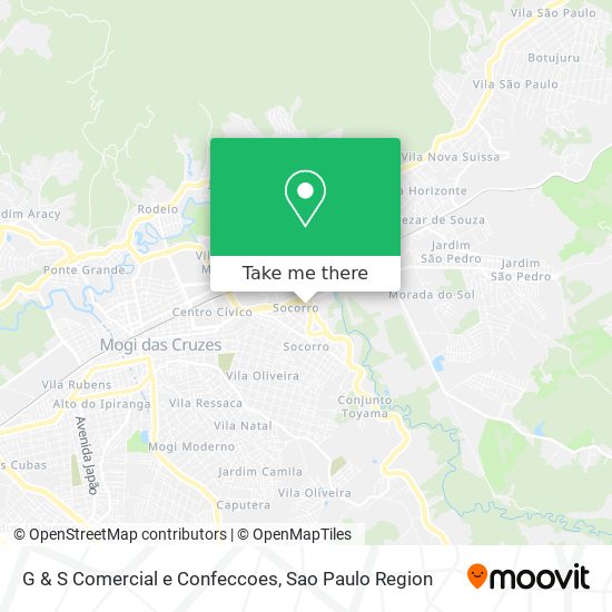 G & S Comercial e Confeccoes map