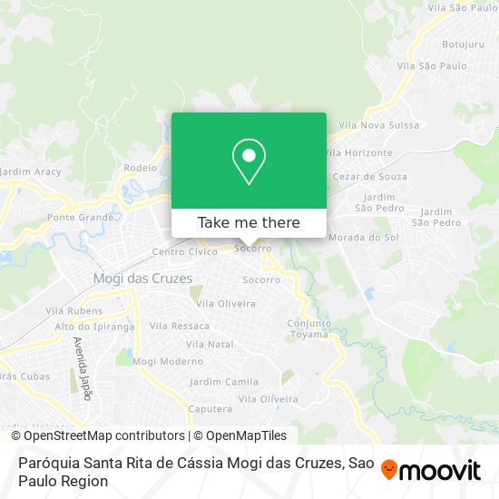 Paróquia Santa Rita de Cássia Mogi das Cruzes map
