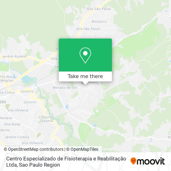 Centro Especializado de Físioterapia e Reabilitação Ltda map